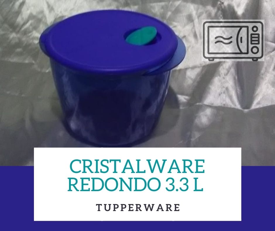 Cristalware redondo 3.3 L Tupperware – Tuppers en oferta